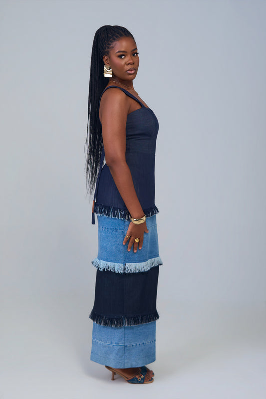 Tiered Fringe Dress