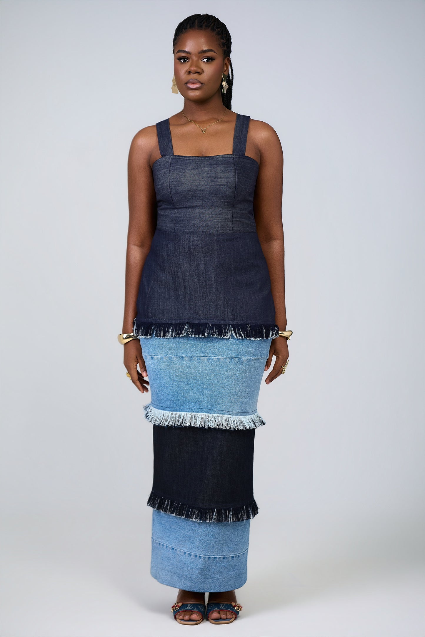 Tiered Fringe Dress