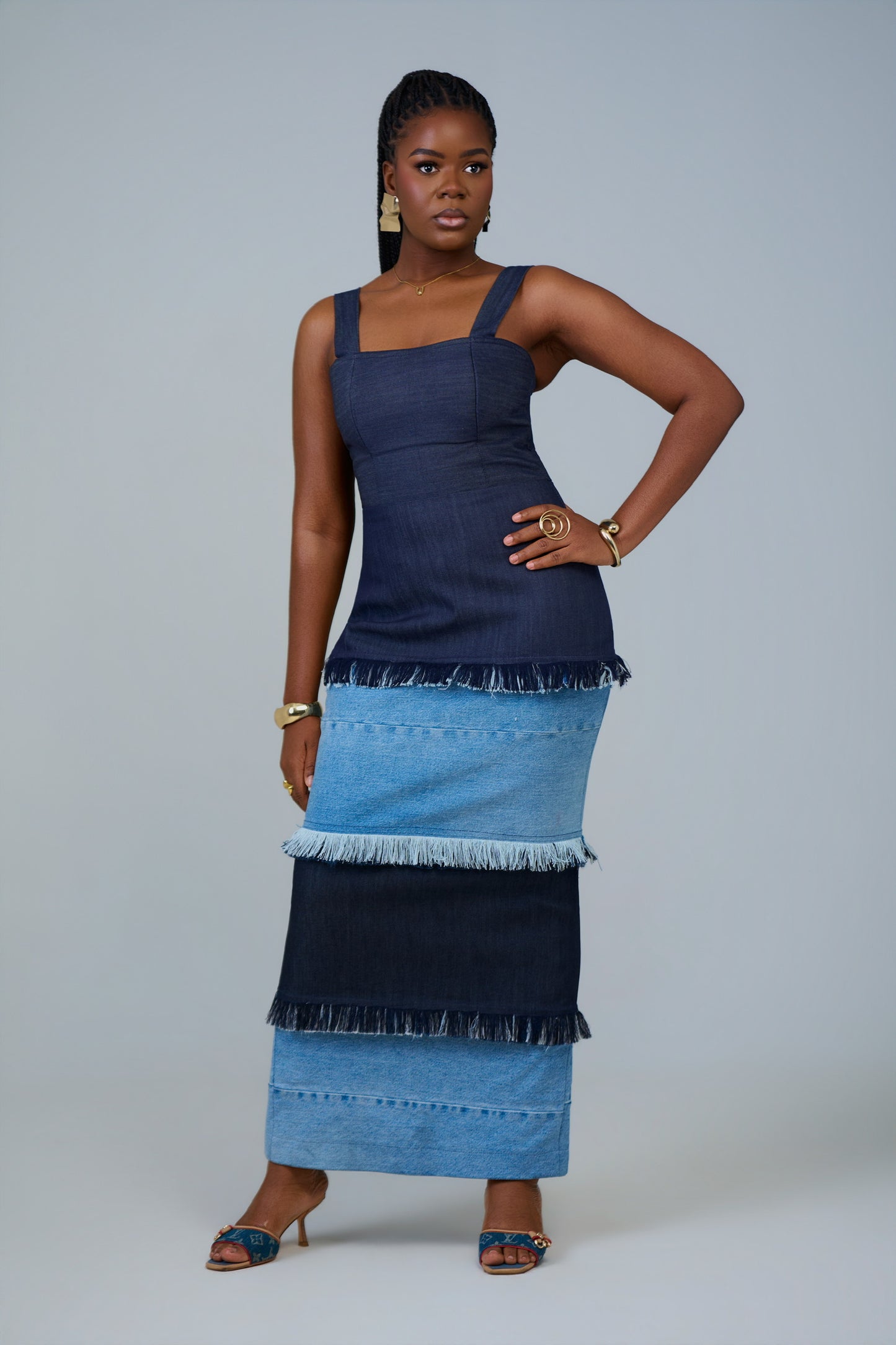 Tiered Fringe Dress