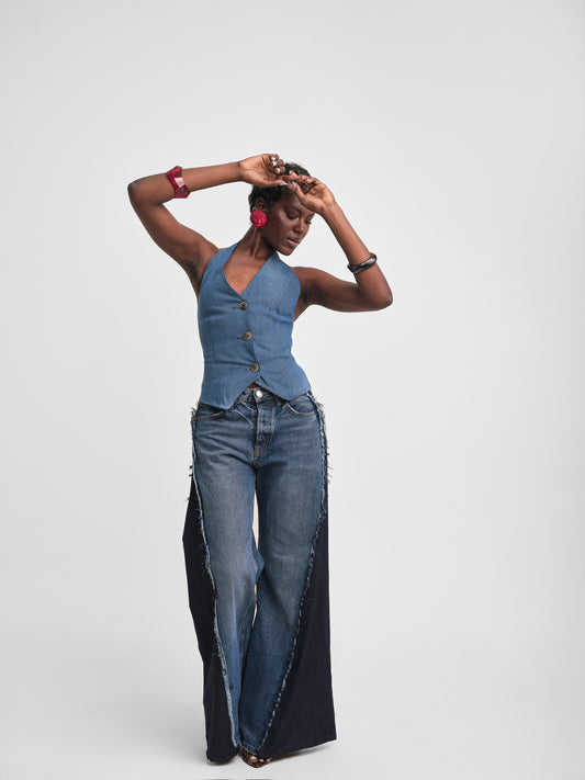 The Sculptured Denim Set