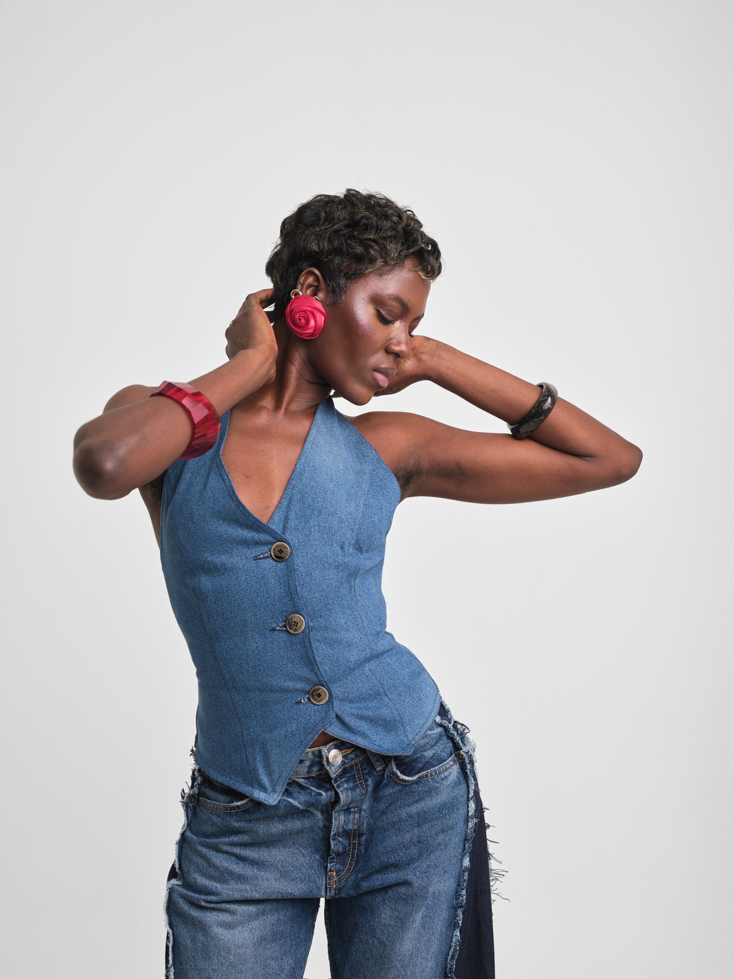 The Sculptured Denim Set