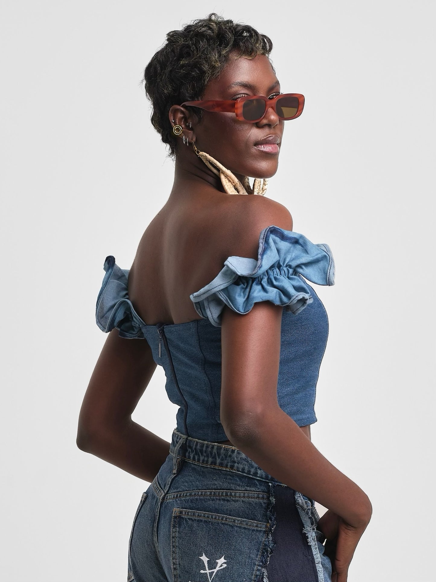 The Ruffle Bardot Top