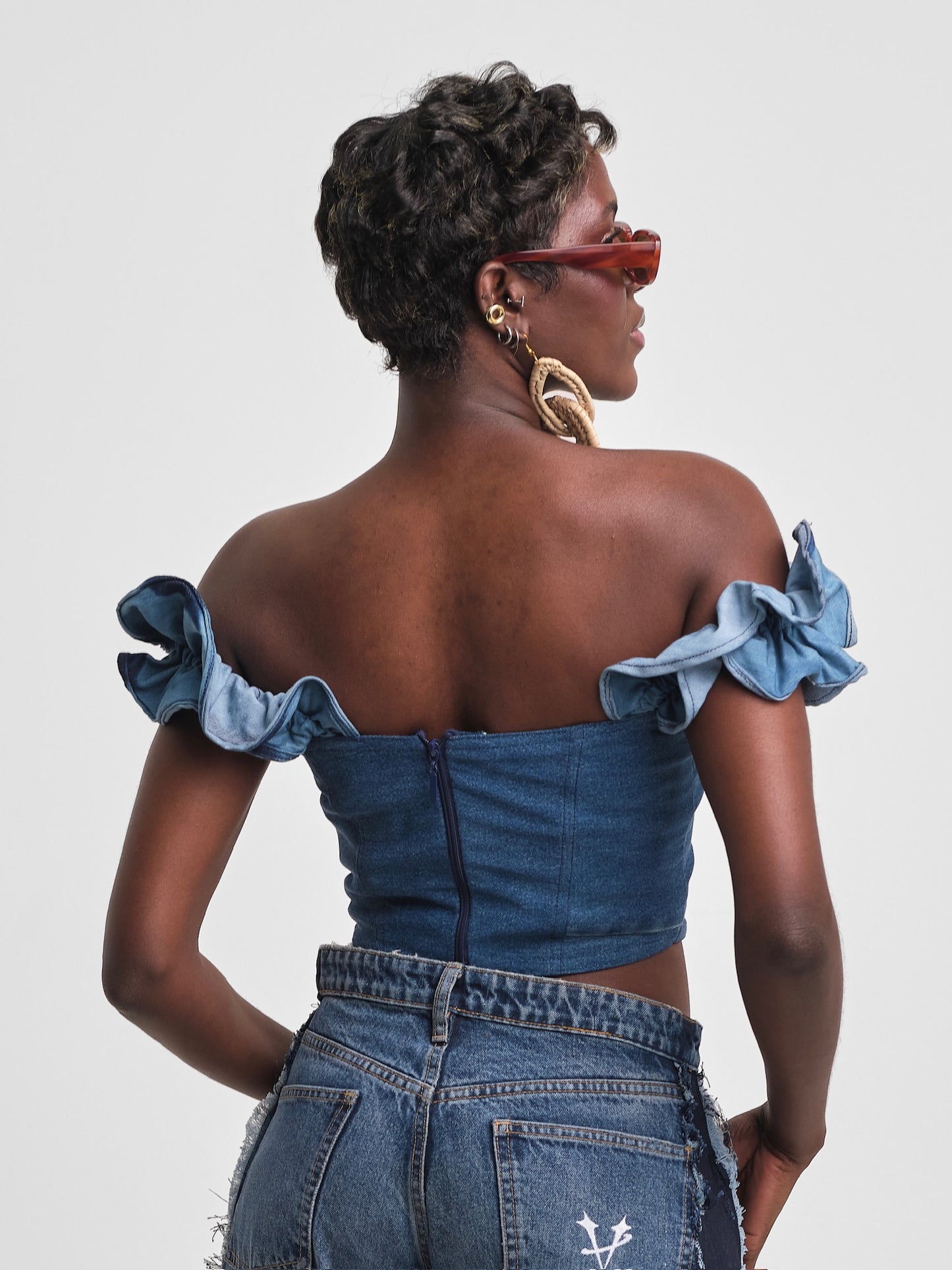 The Ruffle Bardot Top