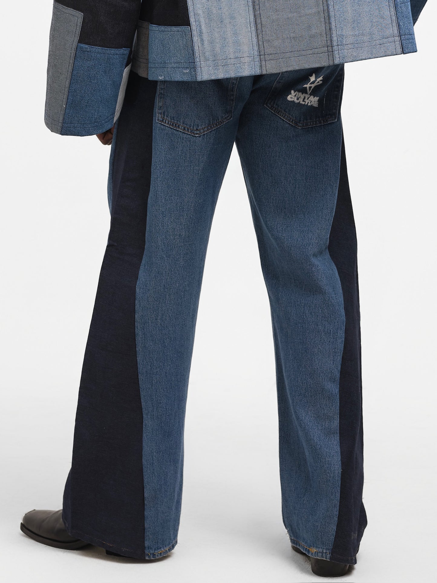 The Side-Panel Denim Pants